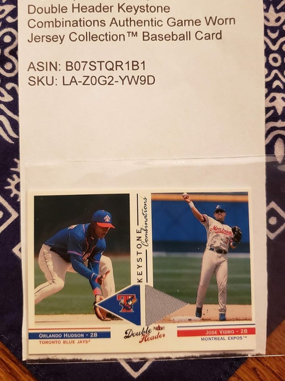 2003 Fleer Skybox International LP® ORLANDO HUDSON & JOSE VIDRO (3 X 2 ¼ inch)